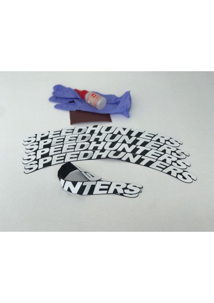 Speedhunters Beyaz Kalıcı Lastik Yazısı Speedhunters Sticker 4 Kit fiyatları