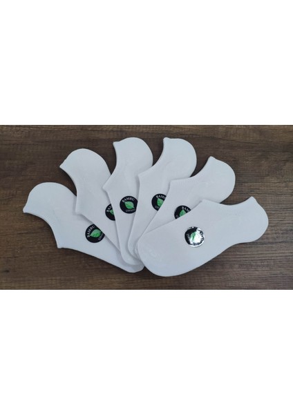 Unisex 6 Çift Bambu Dikişsiz Görünmez Spor Yakkabı Çorabı Sneakers