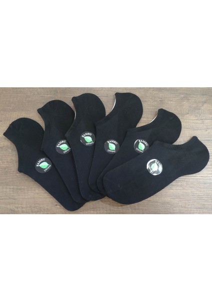 Unisex 6 Çift Bambu Dikişsiz Görünmez Spor Yakkabı Çorabı Sneakers