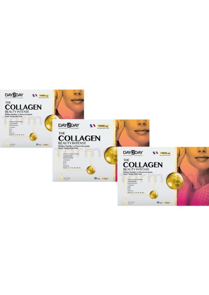 The Collagen Beauty Intense Ananas Aromalı 30 Saşe x 3 Kutu