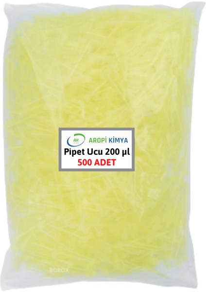 Sarı Pipet Ucu 200 uL 500 Adet