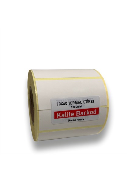 70X40 Termal Etiket | Rulo Barkod Etiketi