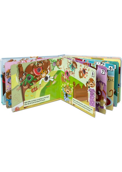 Poke-A-Dot Interaktif Kitap - 10 Little Monkeys