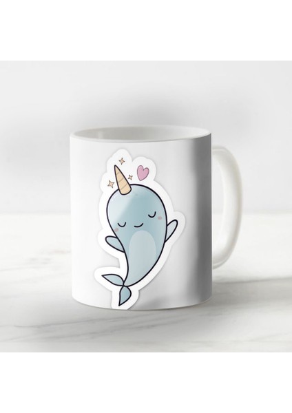Sevgiliye Özel Sevimli Unicorn Harika Tasarım Kupa