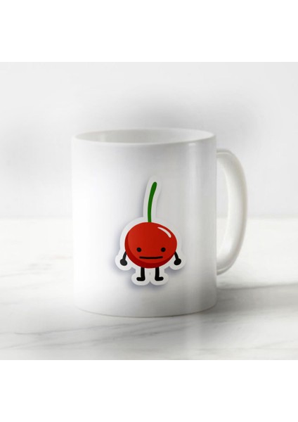 Sevgiliye Özel Kiraz Emoji Harika Kupa Tasarımı