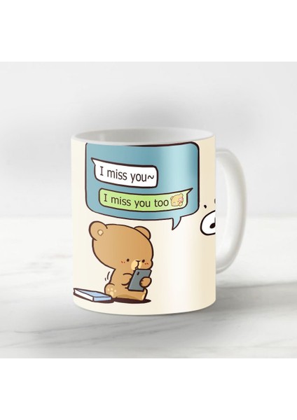 Beyaz Sevgililer Günü Kupa Bardak Mod 136991