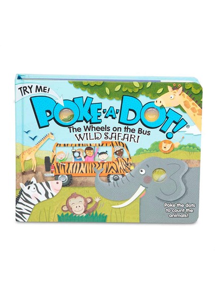 Melissa and Doug Poke-A-Dot - Wheels on The Bus, Okul Öncesi Aktivite Eğitici Pop It Kitap 3+ Yaş