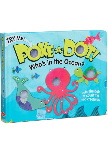 Melissa & Doug Melissa And Doug Poke-a-dot - Who's In The Ocean, Okul Öncesi Aktivite Eğitici Pop It Kitap 3 Yaş MP37436