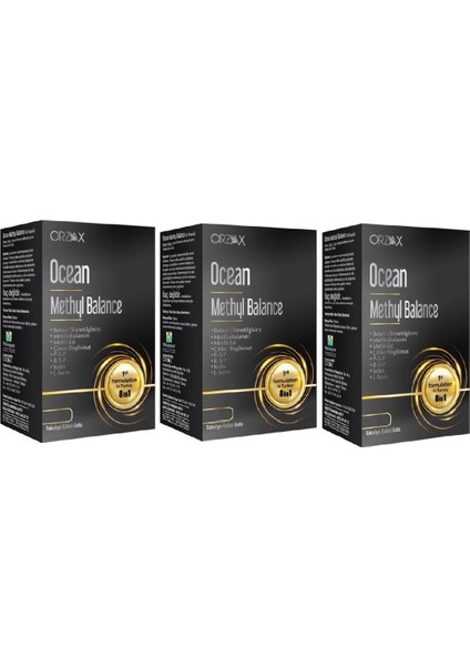 Ocean Methyl Balance 30 Kapsül x 3 Kutu