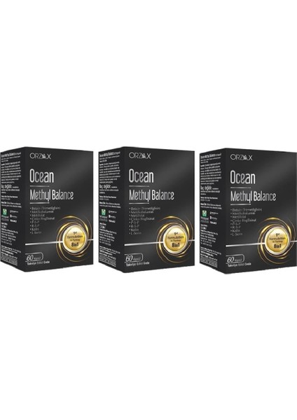 Ocean Plus Methyl Balance 60 Kapsül x 3 Kutu