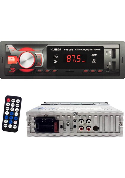Oto Teyp 4 x 50 W Bt/2x usb/sd/fm/aux VM-202