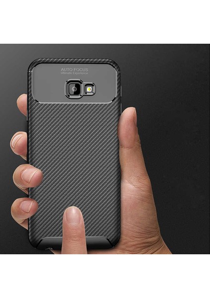 Samsung Galaxy J4 Core (SM-J410F) Karbon Görünüm Negro Silikon Kılıf