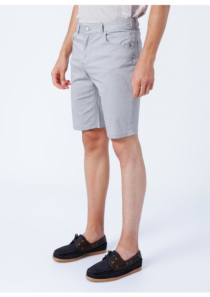 Normal Bel Basic Gri Erkek Bermuda Şort FRIDA modelleri