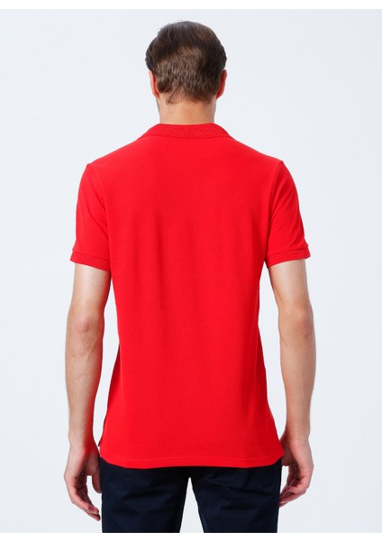 Polo Yaka Düz Kırmızı Erkek Polo T-Shirt Nobro K Cepsız fırsatları