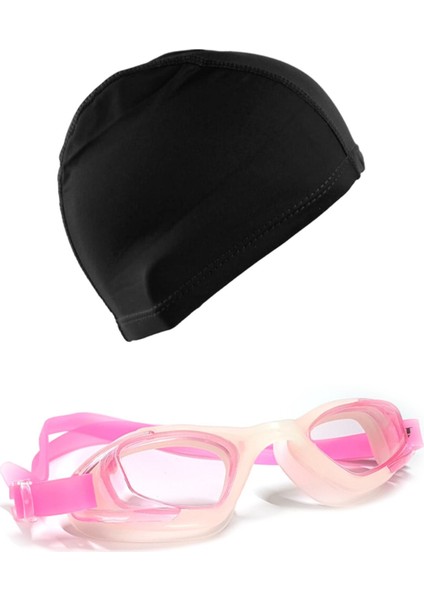 Yetişkin Silikon Yüzücü Gözlüğü ve Likra Yüzücü Bonesi Yüzücü Seti Havuz Seti modelleri