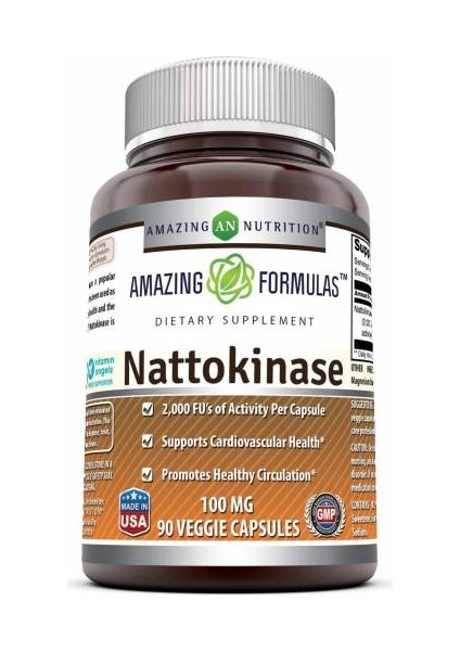 Formulas Nattokinase 2,000 Fu's 90 Veggie Caps 100 Mg Abd