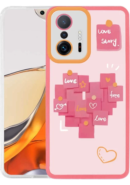 Kzy Xiaomi Mi 11T Pro 5g Kapak Kamera Korumalı Love Story Desenli Ultra Ince Silikon Kılıf