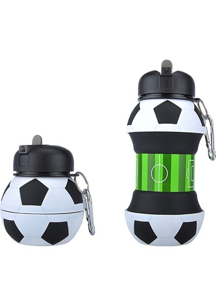 Sızıntılı Silikon Katlanır Bardağı, Şekil: Futbol 550ML (Yurt Dışından)