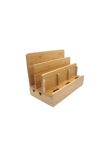 Çok Fonksiyonlu Doğal Bambu Ahşap Şarj Istasyonu Şarj Dock Cradle Standı Tutucu Saklama Kutusu iPhone 5 6 S 7 Artı iPad Mac Için Telefon Tutucu ve duruş (Yurt Dışından)