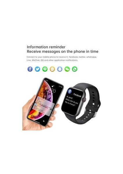 Smart Watchserie Dials Android Ios 1.72 Inç Bluetooth Arama Akıllı Saat (Yurt Dışından)