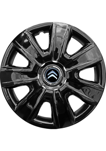 Citroen Nemo 14 Inç Jant Kapağı Amblemli Piano Black 4 Adet 1 Takım 205