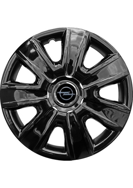 Opel Corsa D 14 Inç Jant Kapağı Amblemli Piano Black 4 Adet 1 Takım 205