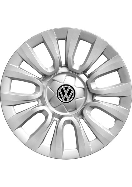 Volkswagen Polo 15 Inç Jant Kapağı Amblemli Gri 4 Adet 1 Takım 109