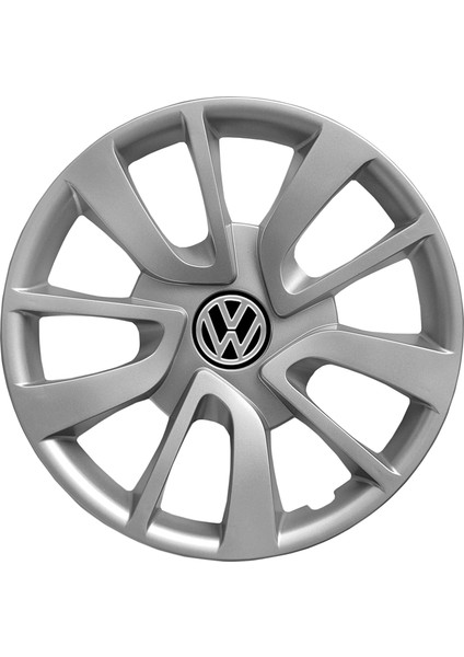 Volkswagen Caddy 15 Inç Jant Kapağı Amblemli Gri 4'lü Takım 101