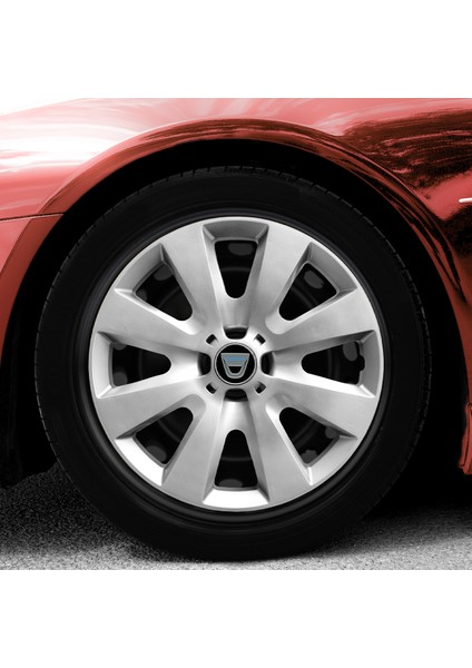 Dacia Doker Stapway 15 Inç Uyumlu Jant Kapağı Amblemli Gri 4 Adet 1 Takım 110