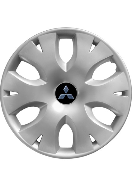 Mitsubishi L200 15 Inç Uyumlu Jant Kapağı Amblemli Gri 4 Adet 1 Takım 141