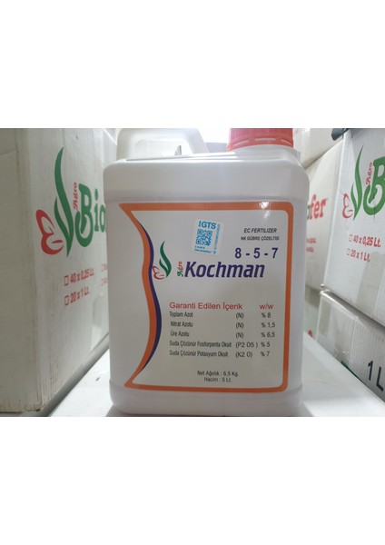 Kochman 8.5.7 Npk Yaprak ve Damlama Sulama Gübresi 5 Lt
