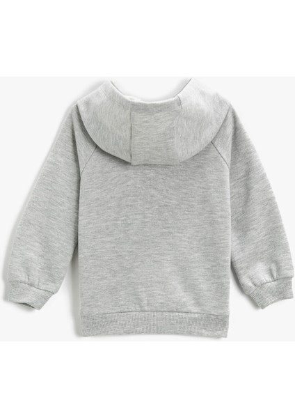 Kapüşonlu Superman Baskılı Sweatshirt Uzun Kollu fiyatları