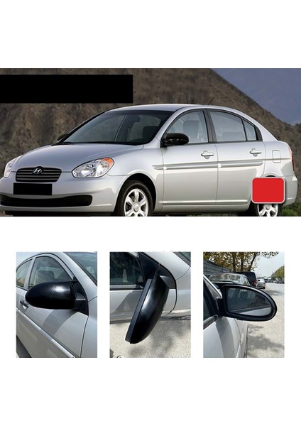 Hyundai Accent Era Batman Yarasa Ayna Kapağı Piano Black 2005 2006 2007 2008 2009 2010 2011