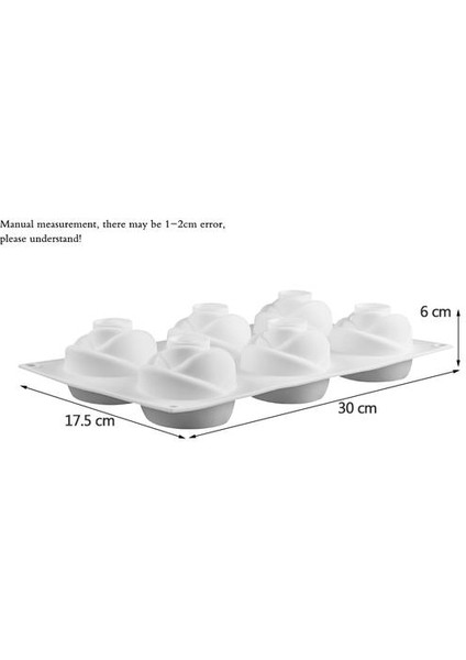 6 Kavite 3D Gül Buz Küp Kalıp Silikon Kalıplar Pişirme Kek Dekorasyon Dıy Sabun Mum Yapma Kalıp | Dondurma Küvetleri (Yurt Dışından) fiyatları
