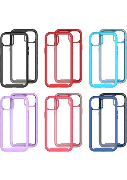 iPhone 14 Için Pc + Tpu Telefon Kılıfı - Pembe (Yurt Dışından)
