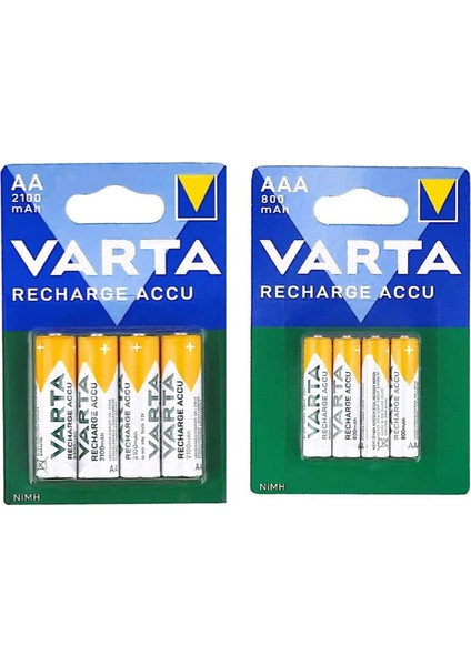56616 2100 Mah Aa Şarj Edilebilir Pil 8 Adet Aydos