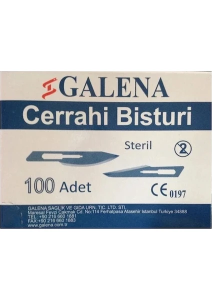 Bistürü Ucu 100 Adet No:22