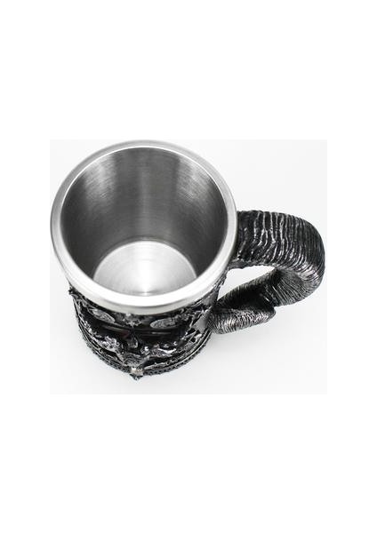 600 ml Baphomet Pentagram Boynuz Kadeh Şarap Cam Gotik Tankard Paslanmaz Çelik Bira Kupası Cadılar Bayramı Hediye | Bira Steins (Bakır)( Yurt Dışından ) fırsatları