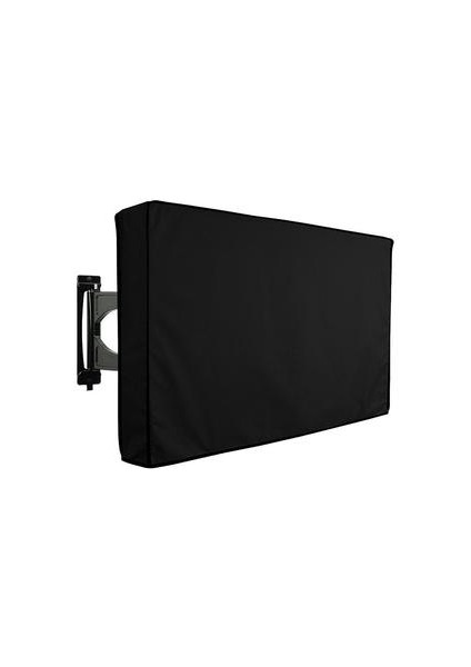 Açık Tv Kapak Ekran Toz Kapak Tv Su Geçirmez Kapak Tv Kapağı (55-58 Inç) (Siyah)( Yurt Dışından )
