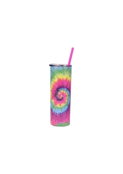 Üçlü Yalıtımlı Paslanmaz Çelik Tumbler Tie Boya Popüler Sanat Tabakası Bardaklar (Renkli)( Yurt Dışından )