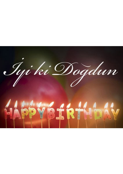 Doğum Günü ve Partilerde Kullanıma Uygun Branda Arka Fon