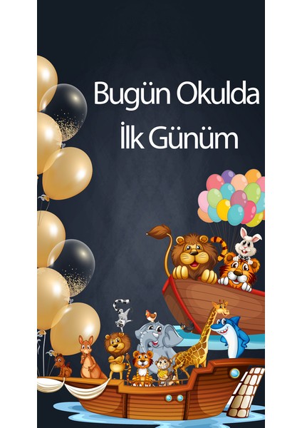 Okullarda Kullanıma Uygun Okula Dönüş Brandası Arka Fon