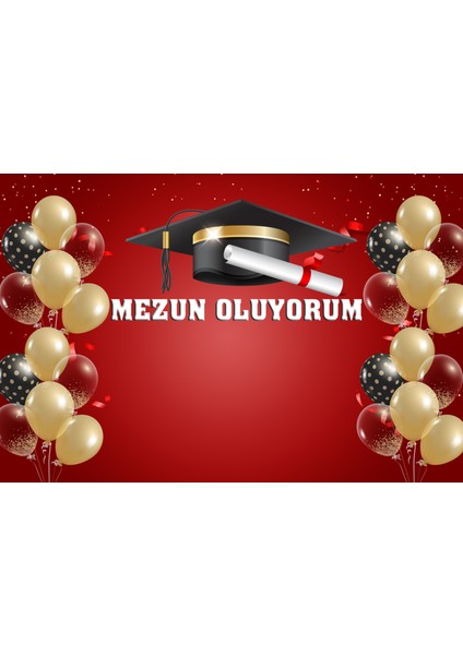 Okullarda Kullanıma Uygun Mezuniyet Brandası Arka Fon