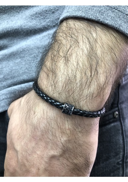 Erkek Bileklik Gümüş Safir Taşlı Bileklik fiyatları