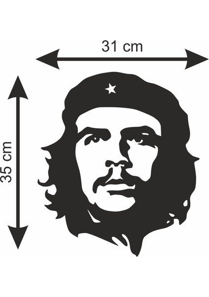 Che Guevara Ahşap Dekor 31X35 cm indirimleri