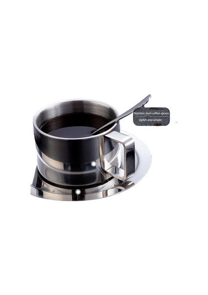 Kahve Kupaları Espresso Kupa Kahve Servisi Kafe Kaşık ve Çanak Çay Bardaklar (Yurt Dışından)