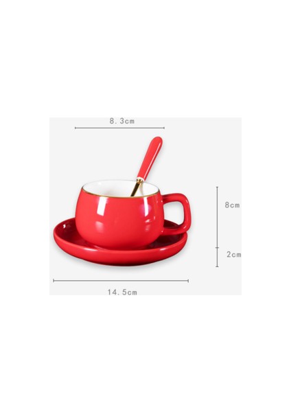 Cappuccino Latte Mavi Dağ Kahve Süt Kupası (Yurt Dışından)