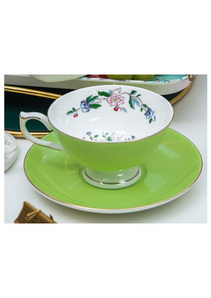 Kahve Fincanı ve Tabağı Set Batı Restoranı Öğleden Sonra Çay Bardağı (Yurt Dışından)