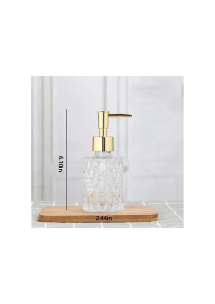 Çok Amaçlı Mesa Sabun Dağıtıcı Temizlenmesi Kolay Cam Sabun Pompası Dispenseri Mutfak ve Banyo Için Mükemmel Altın Sıvı Sabunluk (Yurt Dışından) fiyatları