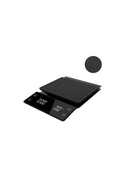 3kg / 0.1g Elektronik Kahve Ölçekli Zamanlayıcı ile Yüksek Doğruluk Dijital Mutfak Ölçeği (Yurt Dışından)
